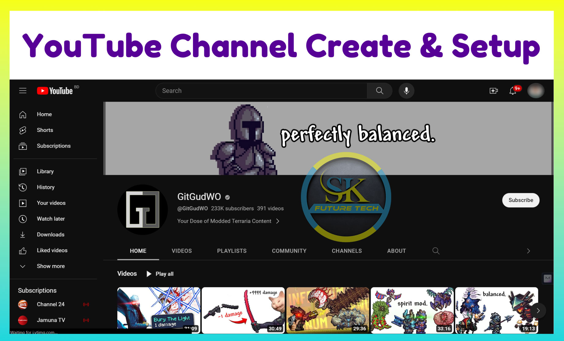 YouTube Channel Creation